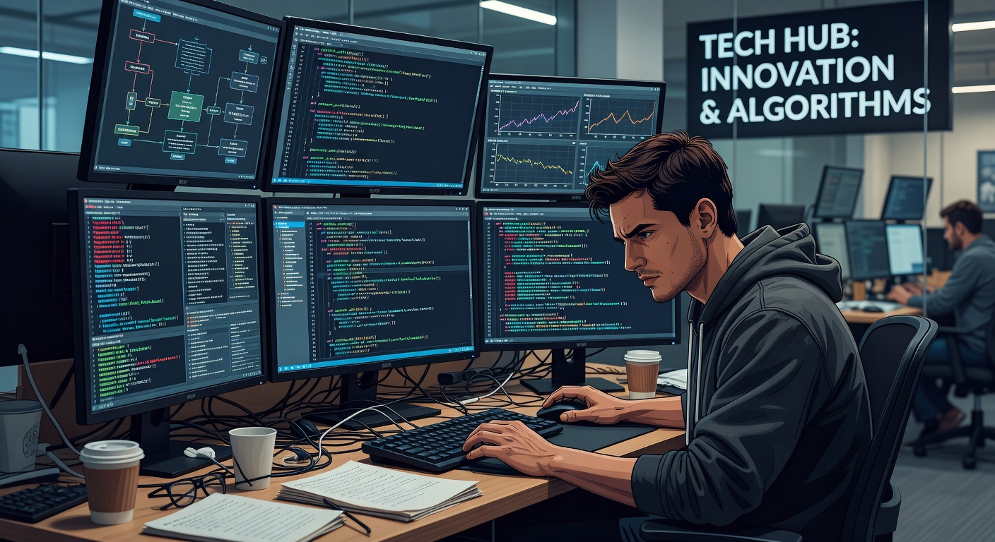 Programador experto depurando código complejo