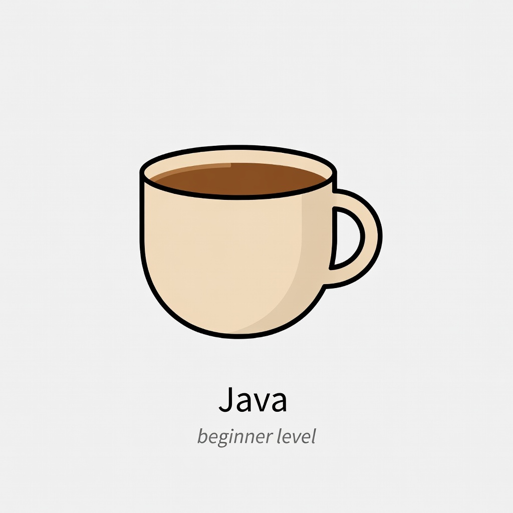 Icono de Java para principiantes - programación orientada a objetos